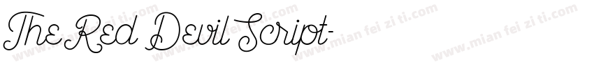 The Red Devil Script字体转换